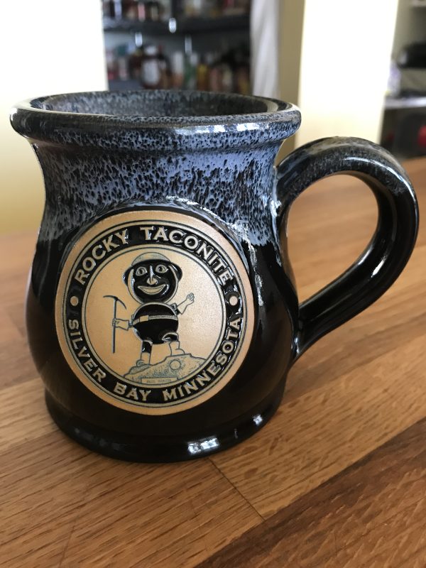 Rocky Taconite Mugs (Midway Mug in Black with Navy)